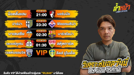 บอลวันนี้ วิเคราะห์บอลวันนี้ ทีเด็ดบอล บอลเต็ง บอลสเต็ป วันเสาร์ ที่17 สิงหาคม พ.ศ.2567 ล้ำหน้า