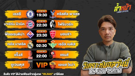 บอลวันนี้ วิเคราะห์บอลวันนี้ ทีเด็ดบอล บอลเต็ง บอลสเต็ป วันอาทิตย์ที่ 1 กันยายน พ.ศ.2567 ล้ำหน้า