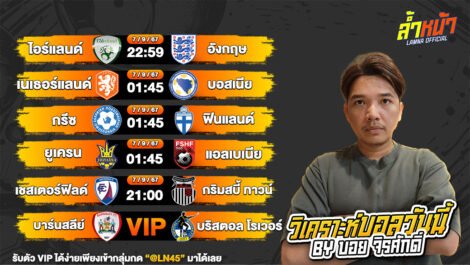 บอลวันนี้ วิเคราะห์บอลวันนี้ ทีเด็ดบอล บอลเต็ง บอลสเต็ป วันเสาร์ที่ 7 กันยายน พ.ศ.2567 ล้ำหน้า