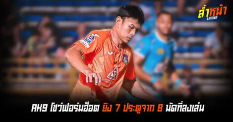 AK9 โชว์ฟอร์มฮ็อต ยิง 7 จาก 8 นัดที่ลงเล่น ล้ำหน้าOfficial
